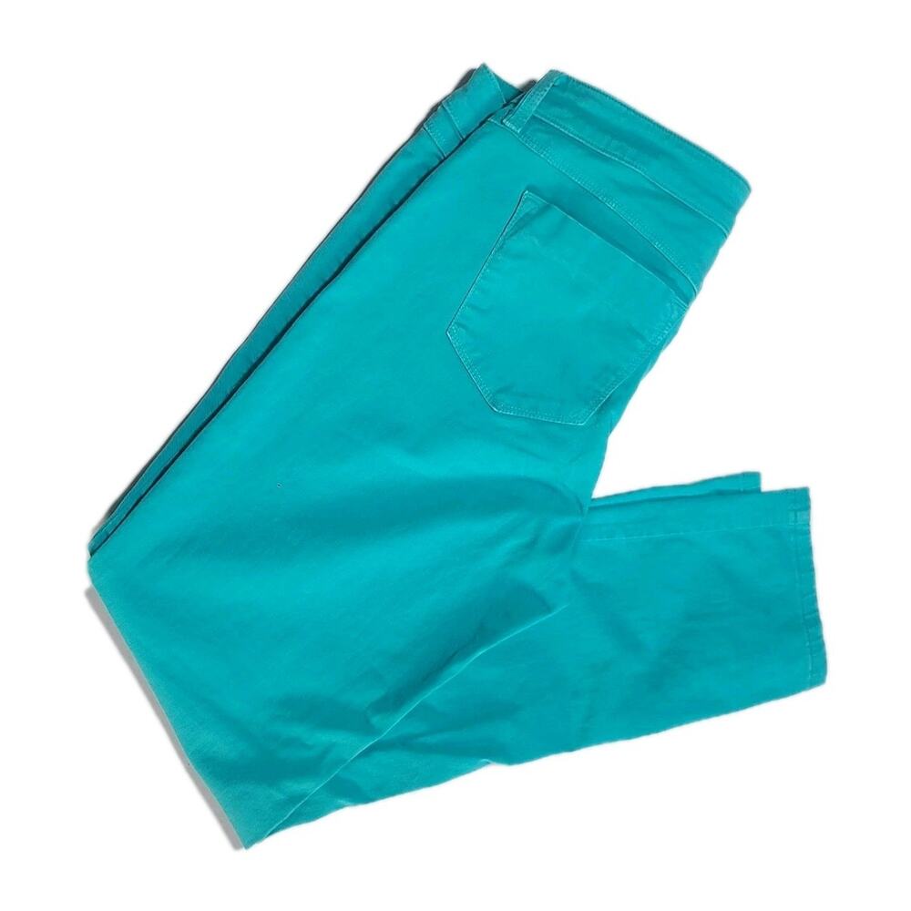 Sold Design Spring Street Skinny Pants Sz M Women’s Turquoise Mid Rise Stretch - Picture 4 of 8